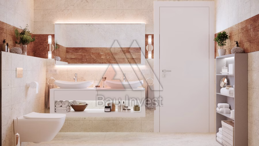 Haus Nickelsdorf, 3D-Visualisierung: Badezimmer mit Badewanne