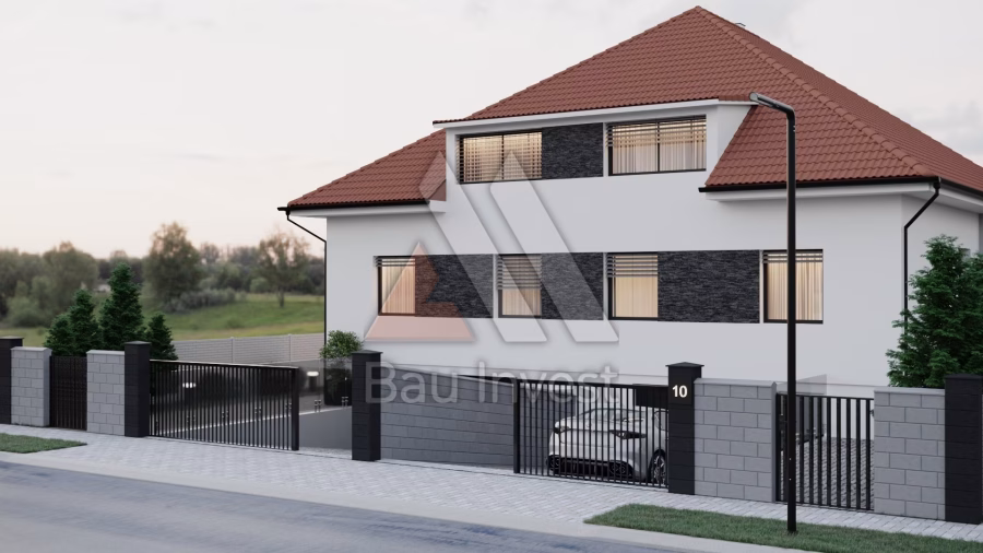 Haus Pama, 3D-Visualisierung: Straßenansicht